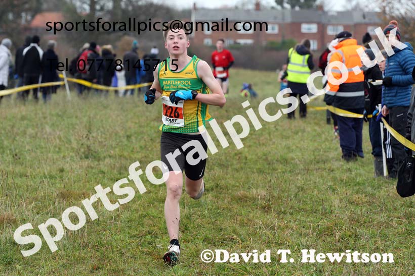 Boys under-15s, 2021 North Eastern Cross Country Championships, Sedgefield. Photo: David T. Hewitson/Sports for All Pics
